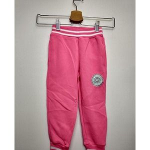 Meisjes joggingbroek New York roze wit 158/164