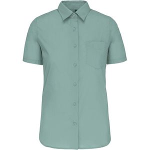 Kariban Overhemd in onderhoudsvriendelijk polykatoen-popeline korte mouwen dames K548 - Sage - XXL