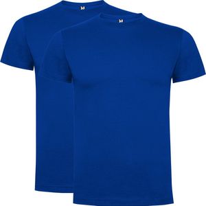 Kobalt Blauw 2 pack Premium t-shirts Roly Dogo maat S