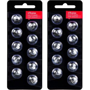 Allecto Plus - Siliconen hoortoestelkoepels voor Oticon - 20 stuks - Zwart - Universeel en MiniFit compatibel - Hoortoestel accessoires