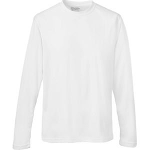 Unisex T-shirt met lange mouwen Cool T 'Arctic White' - S
