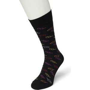 Bonnie Doon Heren Sokken met Brillen Print maat 40/46 Donker Grijs - Thema Sokken - Opticiën - Cadeau Sokken - Word je Happy en vrolijk van - Zacht Katoen met Gladde Teennaad - Comfortabel - Perfect Cadeau - Anthracite - BT992111.118