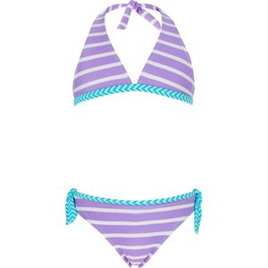 Snapper Rock - UV werend bikini voor meisjes - Lavendel strepen