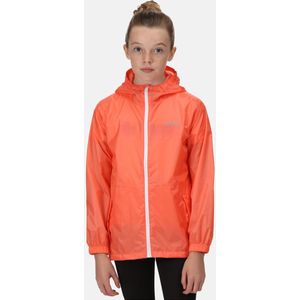 Regatta - Kids Pack It III Opvouwbaar Kinder Regenjack - Koraal - Maat 104