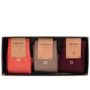 TRESANTI | ZOLA I Giftbox bamboe sokken 3 pcs | Orange | Size 39/42