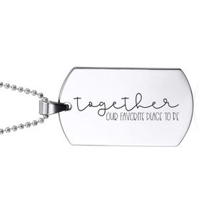 Ketting RVS - Together Our Favorite Place To Be