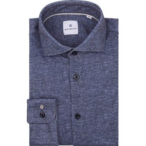 Blue Industry Overhemd Print Donkerblauw - Maat 38 - Heren - Overhemden Casual
