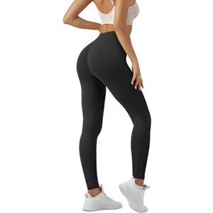 Sportshorts voor dames - Naadloze push-up leggings met hoge taille