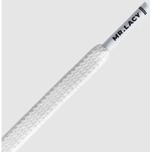 Mr. Lacy - Schoenveter - Flexies - Plat - Wit - Elastisch Veters - Lengte 110 cm