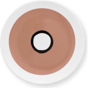 VT Wonen Circles soft Clay Pink - petit four bord - ⌀ 12cm - porselein - roze servies - vt wonen servies