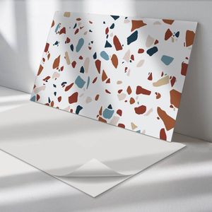 Wallfluent Vinyl Wandpaneel - Abstract mozaïekpatroon Zelfklevend Wandpaneel - 120 cm x 60 cm - Wit PVC wandpaneel - Set van 1 - Rechthoekig Wandbekleding Vinyl - Texturen Wandpaneel - PVC Muurpaneel - Wandpaneel Keuken en Badkamer