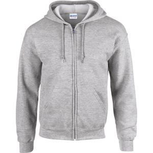 Gildan Heavy Blend™ Adult Full Zip Hooded Sweatshirt GI18600 - Sport Grey - S