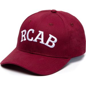 RCAB Herenpetten - Ademend & Hoogwaardig Katoen Baseball Cap - Cap Van Natuurlijk Materiaal - Bordeaux Rode Pet