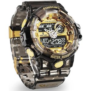 Unieke Horloge Heren Horloge Digitaal Heren Analoog Digitaal Horloge Sport Horloge tieners Horloge met Waterbestendig Licht 3 Alarmgroepen Aftellen Dual-Time Chronograaf Timer Multifunctioneel Horloge