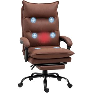 Vinsetto - Ergonomische Bureaustoel - Zwart - Stof - Met Massagefunctie