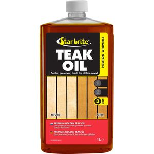 STAR BRITE Premium Golden Teak Olie - Verzegelaar/Beschermer/Finish - 1 L