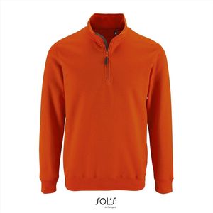 SOL'S Men´s Zip High Collar Sweatshirt Stan L02088 - orange - L
