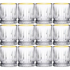 Pasabahce Elysia - Golden Touch Whiskeyglas - Set van 12 - 21 cl