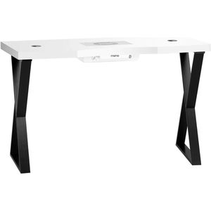 Manicuretafel wit/zwart met afzuiging