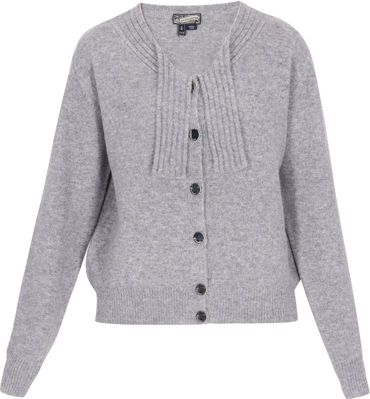 DreiMaster - Vintage - Gebreid Vest - Grijs Gemêleerd