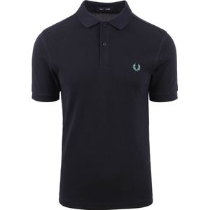 Fred Perry - Polo Plain As Blauw - Slim-fit - Heren Poloshirt Maat XL