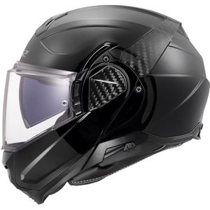 LS2 FF910 Advant II systeemhelm solid glans zwart - Maat XS