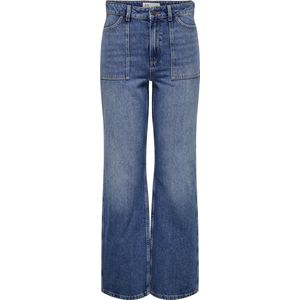 Jacqueline de Yong Jeans Jdymaya High Waist Wide Jeans Dnm N 15308196 Medium Blue Denim Dames Maat - W32 X L32