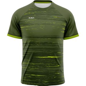 Xavi Performance unisex t-shirt groen maat L
