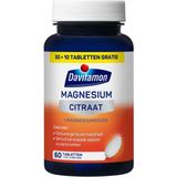 Davitamon - Magnesium Citraat + Magnesiumoxide - 50+10 GRATIS Tabletten