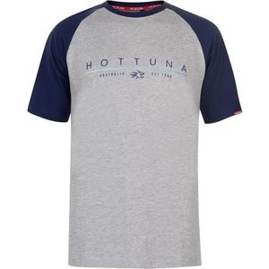Hot Tuna Printed T-Shirt - Maat S - Heren - Grijs/blauw