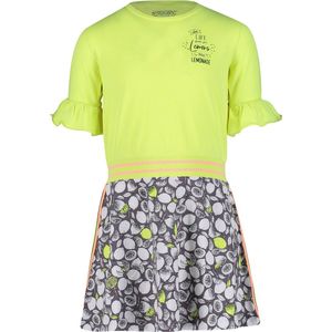 4PRESIDENT Meisjes jurk - Neon Yellow - Maat 164 - Meisjes jurken