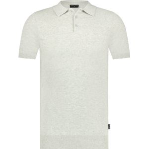 Saint Steve Chris Polo's & T-shirts Heren - Polo shirt - Lichtgrijs - Maat M