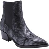 Nero Giardini - Enkellaarsjes - Zwart - Blokhak - Leer