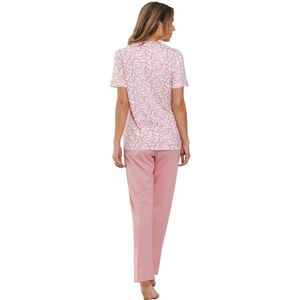 Pastunette Pyjama Pink Dream - Roze/Wit - Katoen - Doorknoop - Maat 40