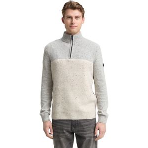 Tom Tailor - STRUCTURED MIX KNIT TROYER - Heren Trui - Veelkleurig - Regular Fit