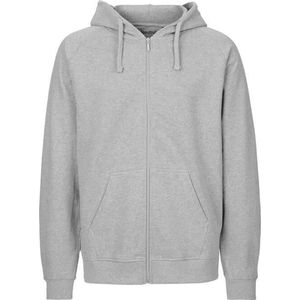 Neutral - Hoodie met Rits - Lichtgrijs - 100% Biologisch Katoen - XS