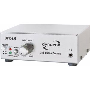 Dynavox UPR-2.0 USB pick up voorversterker - zilver