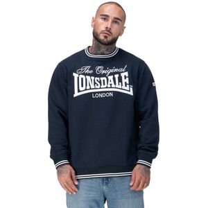 Lonsdale Clifton Sweatshirt Blauw M Man