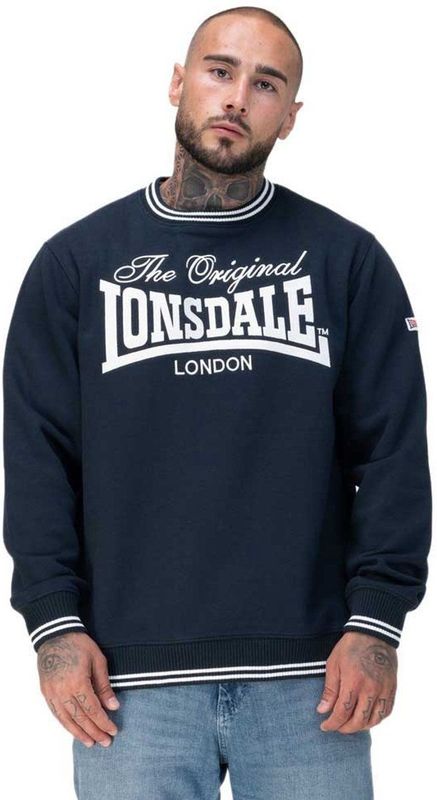 Lonsdale Clifton Sweatshirt Blauw M Man