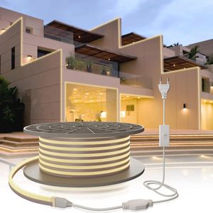 Neon LED Strip 10M | Flexibele Waterdichte Lichtstrips voor Binnen en Buiten | 120 LED/M | Eenvoudige Installatie
