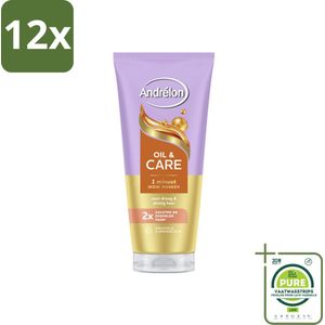 Andrélon – Haarmasker WOW – Oil & Care – 180 ml - Voordeelverpakking - 12 stuks - Haarmasker - Haar verzorging