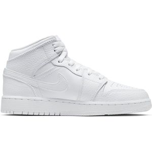 Nike Air Jordan 1 Mid (GS), White, 554725 130, EUR 36