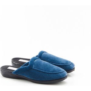 Damart - Muiltjes van velours - Dames - Blauw - 39