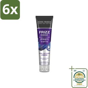 John Frieda – Crème – Frizz Ease Dream Curls Curl Defining – Kruldefiniërend – 150 ml - Voordeelverpakking - 6 stuks - Pluisvrije krullen - Zachte krullen