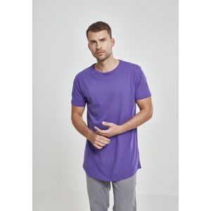 Urban Classics - Shaped Long Heren T-shirt - Paars