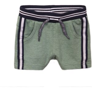 Dirkje - Jogging korte broek jongens - Sage Melange - Maat 62