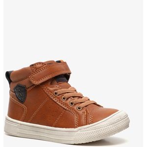 Blue Box hoge jongens sneakers cognac - Maat 23 - Uitneembare zool