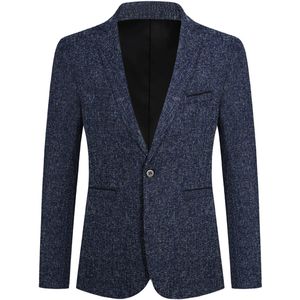Allthemen Heren Zakelijk Jas Sportieve Slim Fit Blazer - Vrijetijdsjasje Kostuumjas - XS