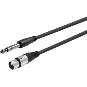 Vivolink PROAUDXLRFJACKS10 audio kabel 10 m XLR 6.35mm Zwart