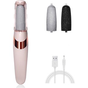 Ynkkvre -Oplaadbare Elektrische Eelt Verwijderaar voor Gladdere Voeten - 2 Stuks Accessoires -Pedicure Tool- eeltverwijderaar - Elektrische voetvijl - Oplaadbare Elektrische Eelt Verwijderaar